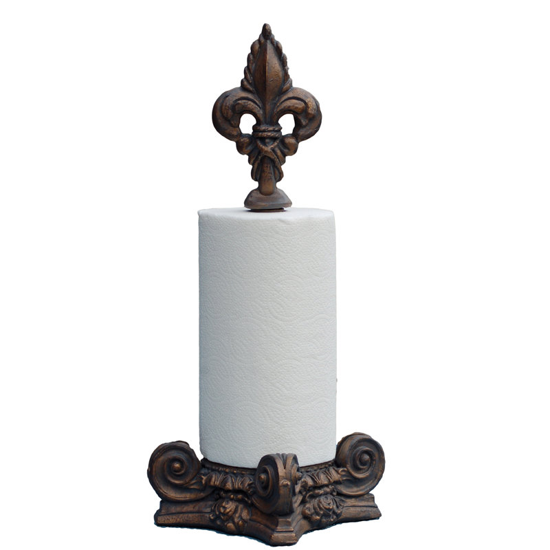 Hickory Manor House Fleur De Lis Top Paper Towel Holder & Reviews Wayfair